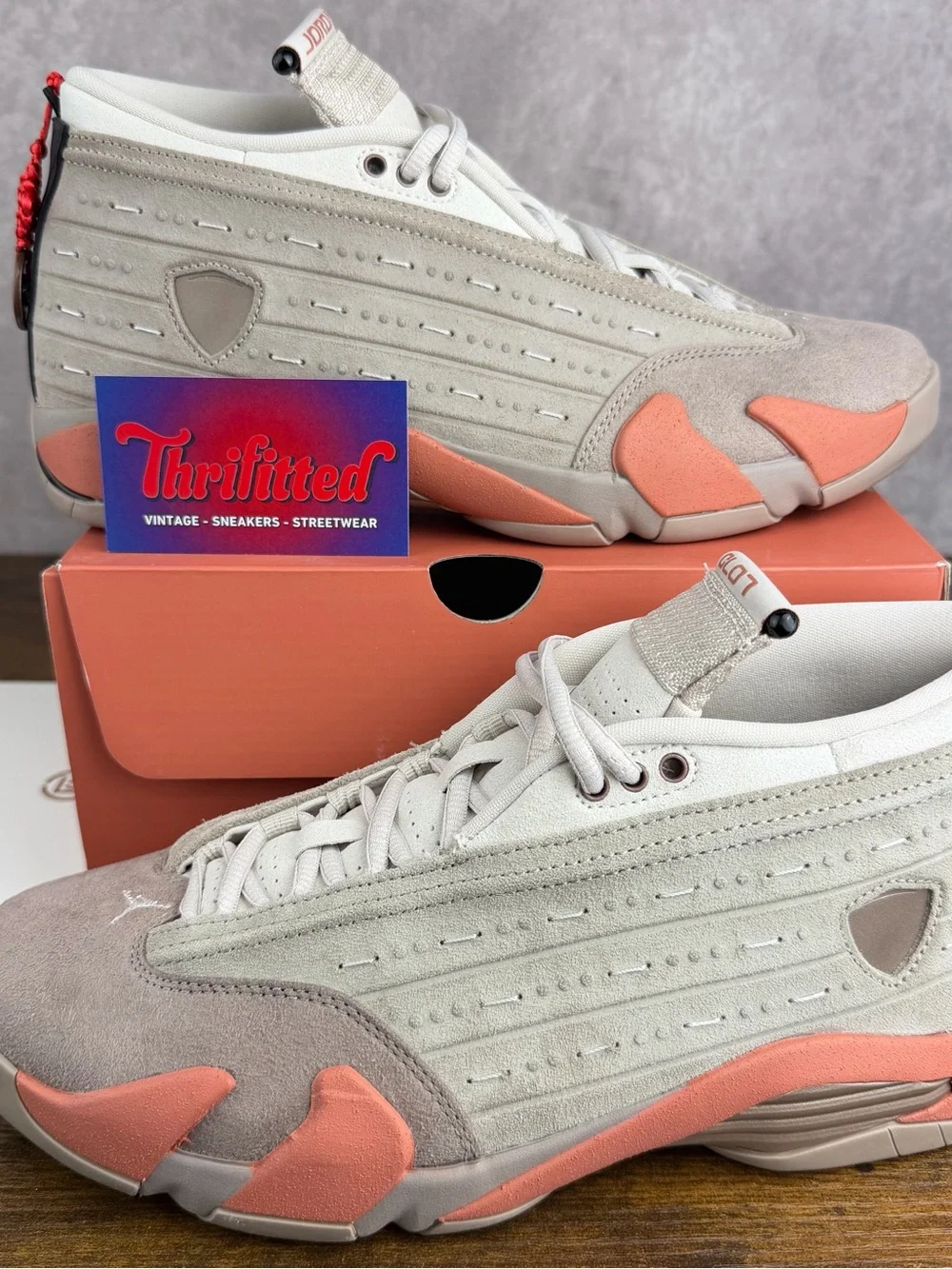 NEW Air Jordan 14 Retro Low CLOT Terra Blush Terracotta Size 10 DC9857-200 Rare